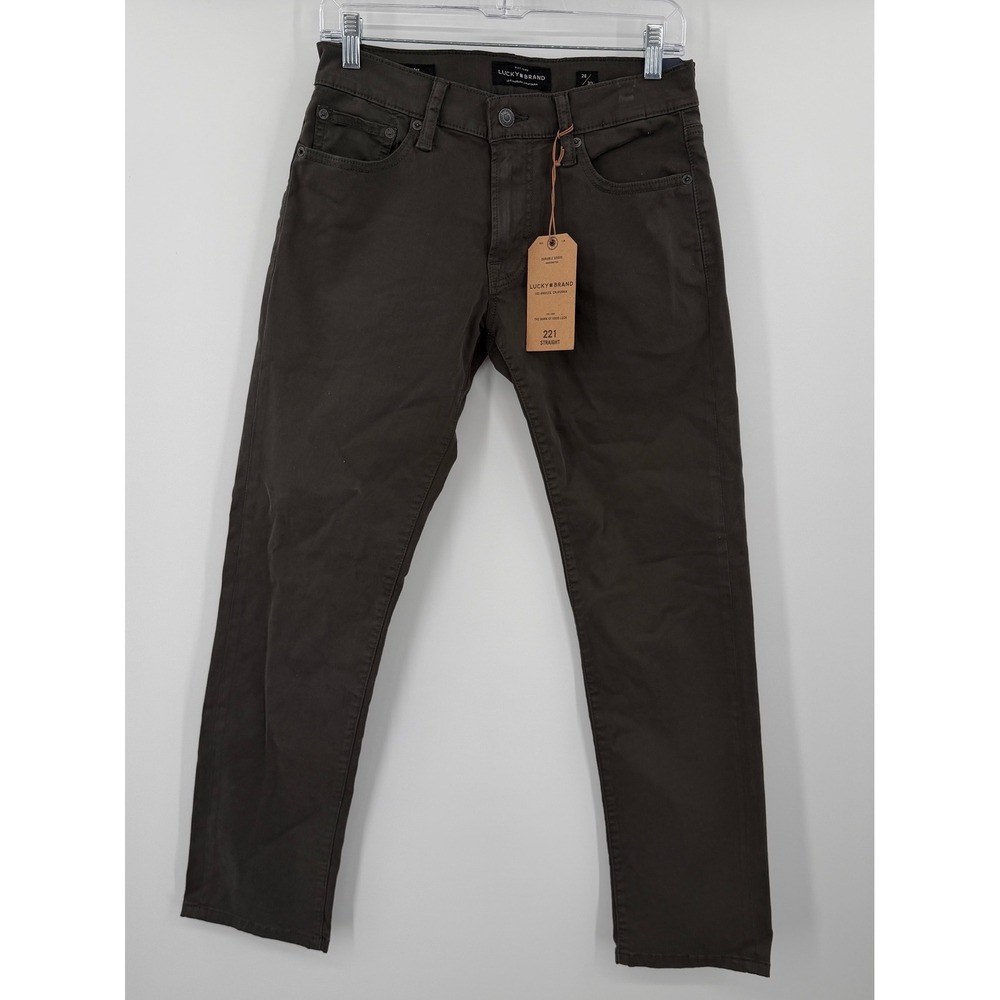Lucky Brand 221 Straight Jeans Pirate Black Mens 28x30 7M12823 NWT
